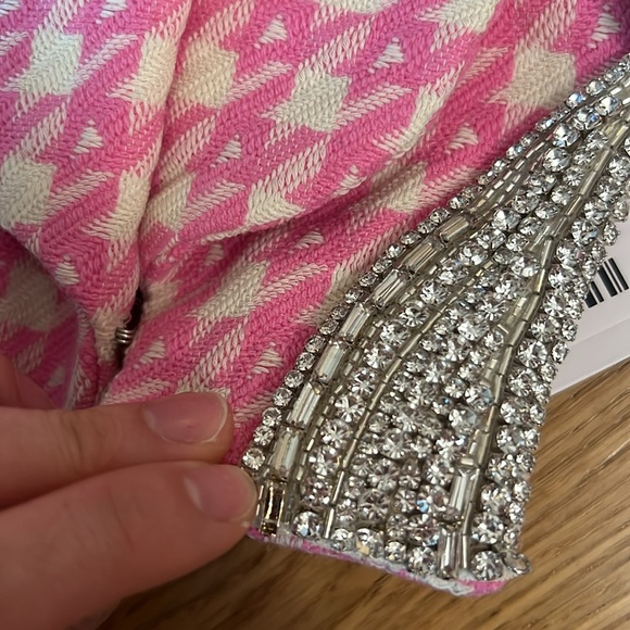 NWT AREA Deco bow slit cropped blazer - Picture 10 of 14